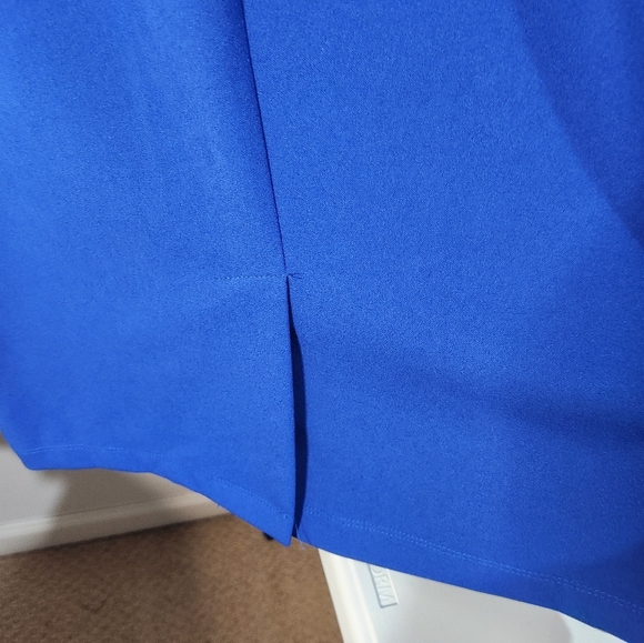 Elegant Maggie London Blue Dress, Size 12 - Picture 8 of 10